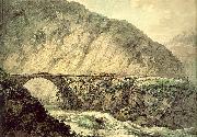 Pars, William The Devil's Bridge in the Canton of Uri oil painting artist